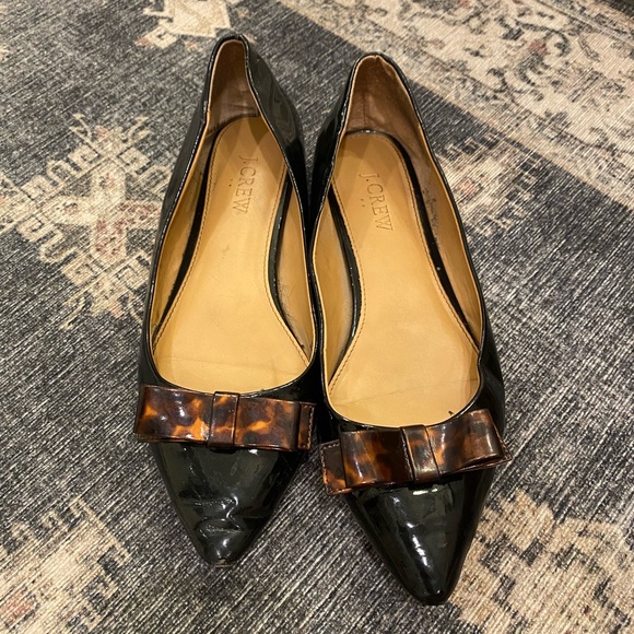 J Crew Factory | Patent Leather Bow Points - Picture 3 of 7